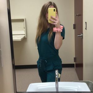 Med couture hunter green scrubs